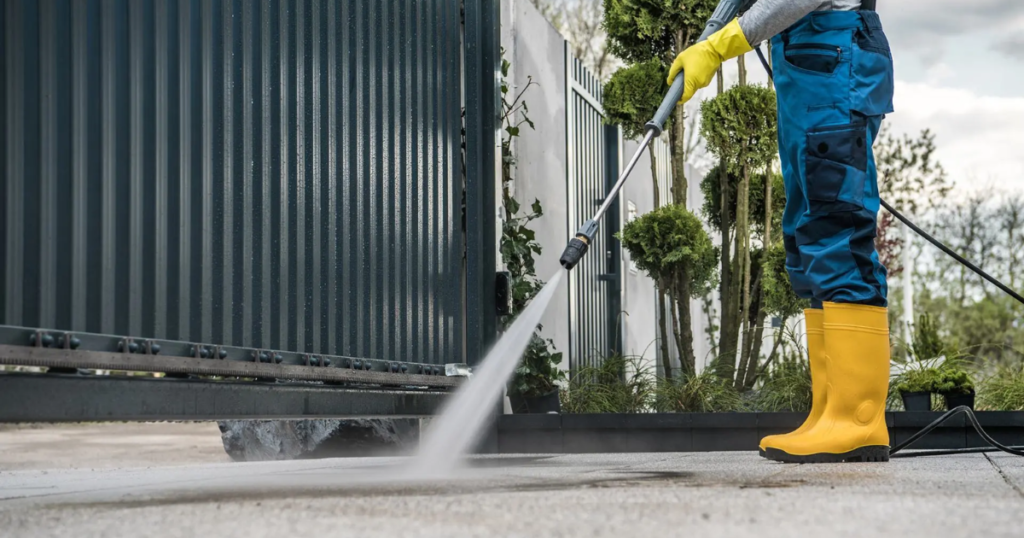 how long after power washing can you paint