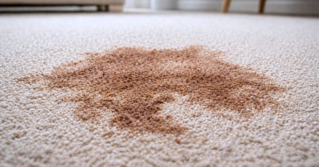 professional carpet cleaning machine used on a home carpet