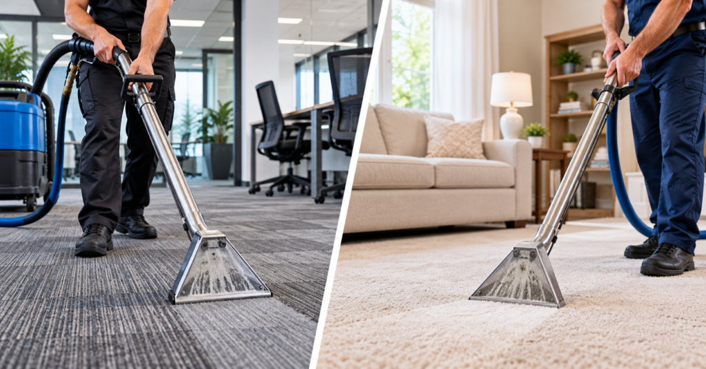 Commercial Carpet Cleaning vs Residential Carpet Cleaning